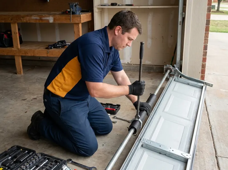 Broken Garage Door Spring Replacement in Norman, OK