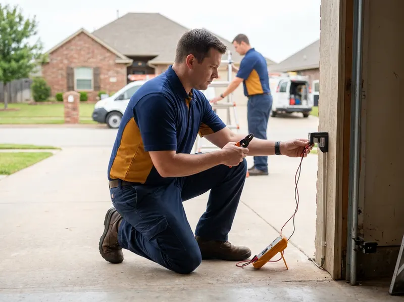 Garage Door Safety Sensor Repair in Norman, OK